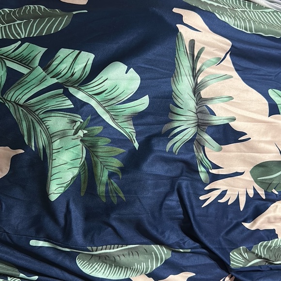 SZ S // Meenew Women's Floral Summer Maxi Flowy Dress Boho Long Vacation Dress - Picture 5 of 5